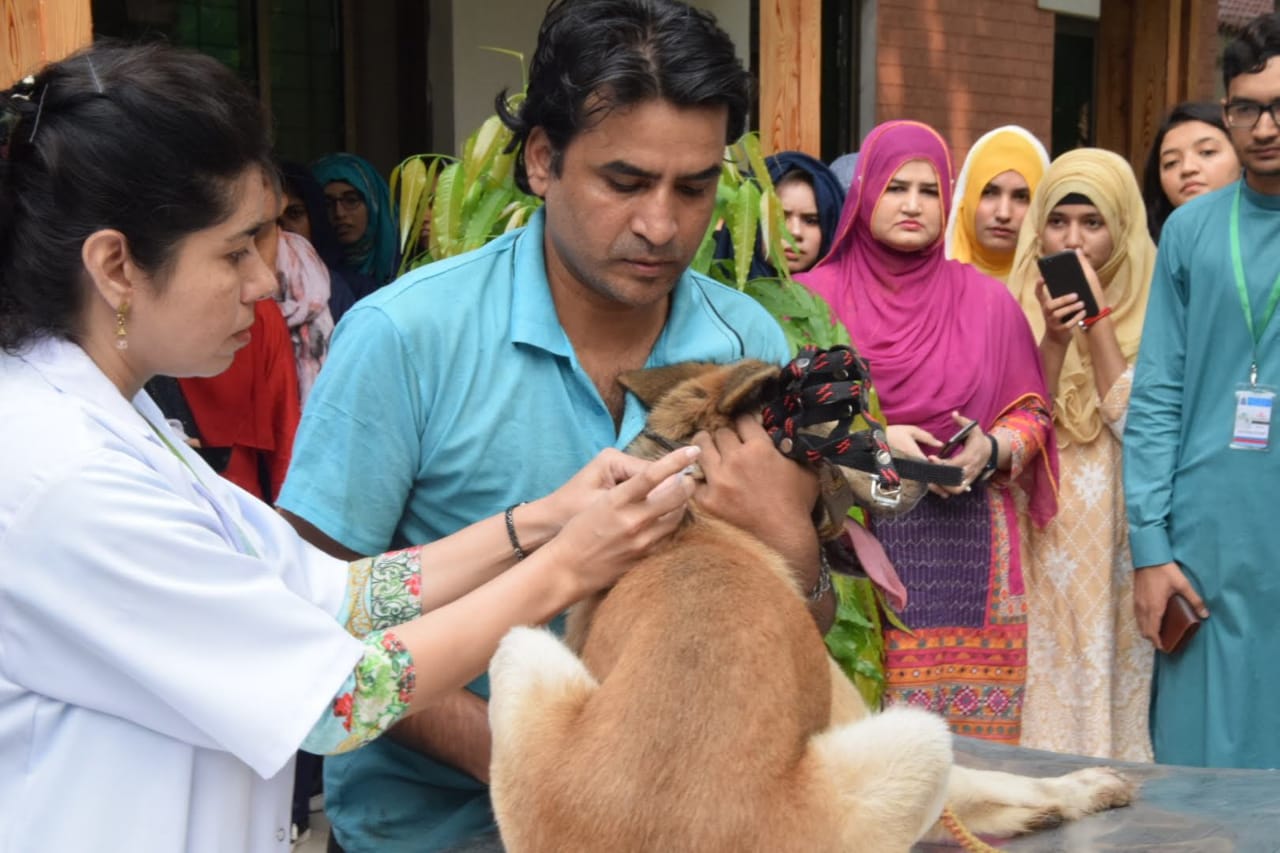 Mass dog vaccination event against rabies on World Rabies Day by SAVERS.
